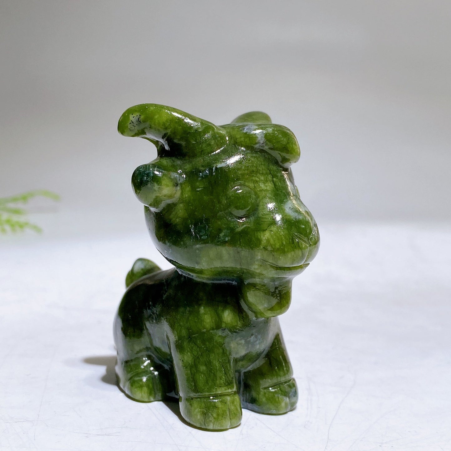 2.3" Natural Crystal Goat Carving Wholesale