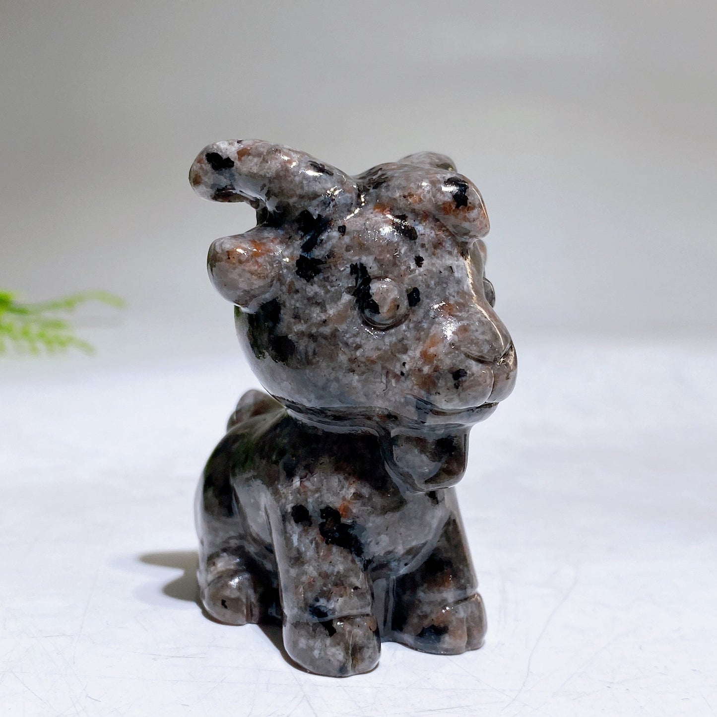 2.3" Natural Crystal Goat Carving Wholesale