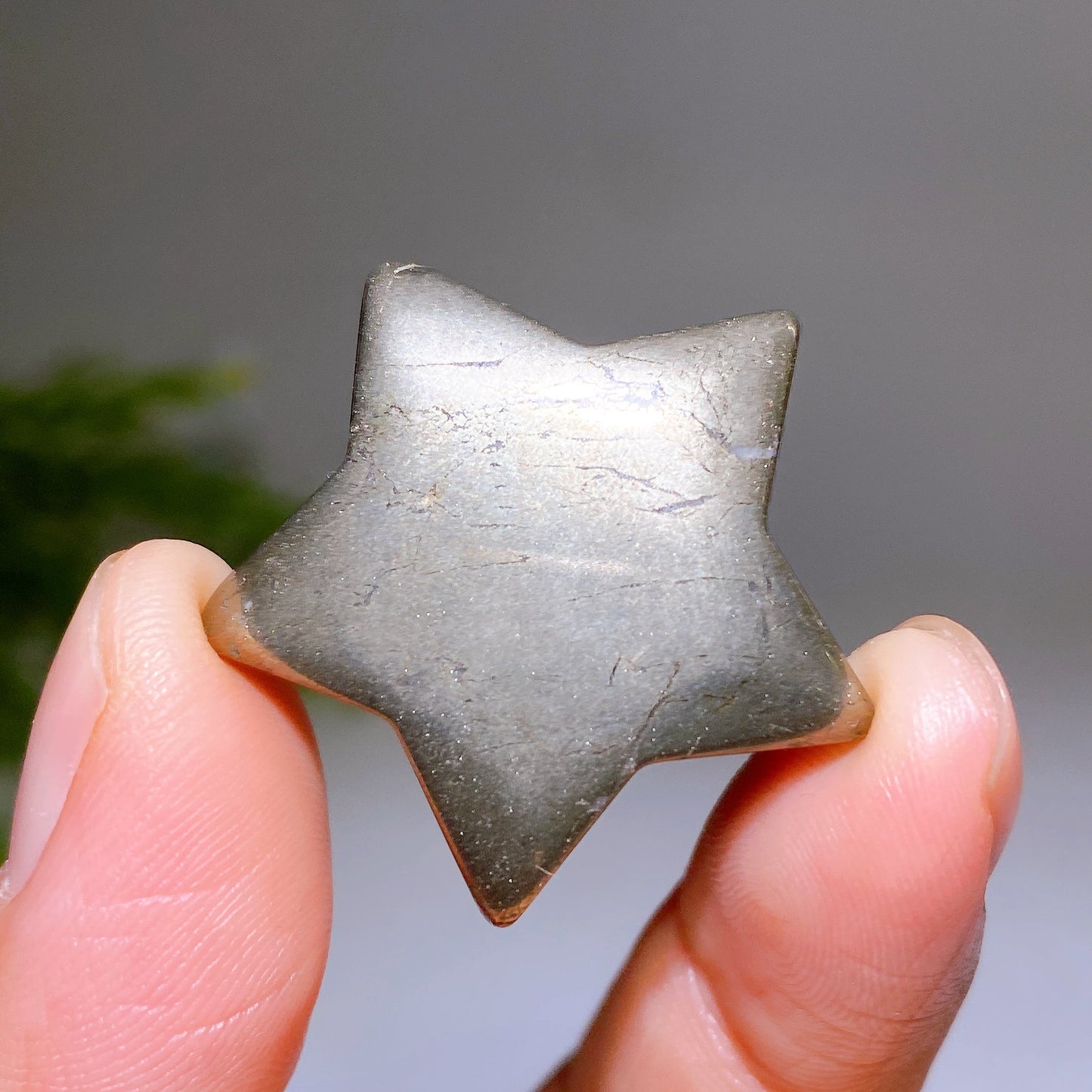 1.2" Pyrite Moon Star Carving Wholesale