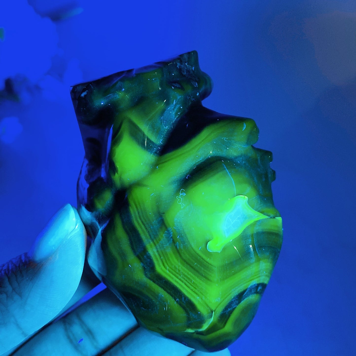 3.1" Volcanic Agate Heart Carving Crystal Healing Bulk Wholesale