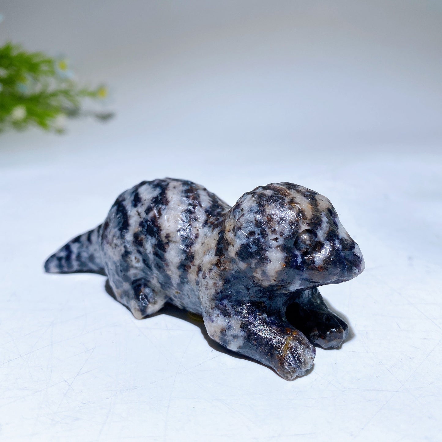 3.5" Natural Gemstone Crystal Beaver Carving  For Gift & Display Wholesale