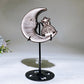 3.3" Silver Obsidian Moon Carving Crystal Healing Bulk Wholesale