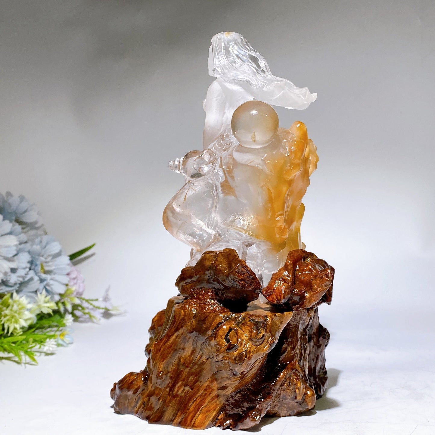 Unique Clear Quartz Mermaid Carving Crystal Healing Bulk Wholesale