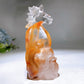 5.0" Unique Red Quartz Unicorn on Skull Carving Crystal Healing Bulk Wholesale