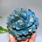 Hand Carved Unique Natural Labradorite Flower Carving with Flash Wholesale