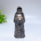 1.4" 3.6" Crystal No-Head Ghost Holding Skull Carving Crystal Healing Bulk Wholesale