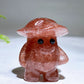 1.9" Mixed Crystal Mushroom Kid Carving Wholesale