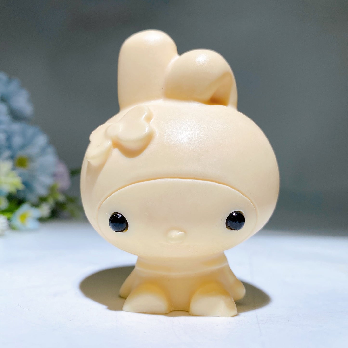3.0" Ivory Nut Melody Carving Crystal Healing Bulk Wholesale