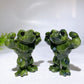 2.8" Natural Serpentine Musle Frog Carving Crystal Wholesale