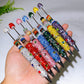 Bling Rhinestone DIY Beadable Twist Ballpoint Pen with Natural Crystal Bead Wholesale