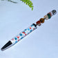 Twist Ballpoint Pen with Natural Crystal Beads for Halloween Christmas Wholesale
