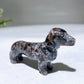 3.1" Natural Crystal Sausage Dog Carving Wholesale