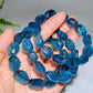 14-18mm Natural Blue Fluorite Chunky Bracelet Wholesale