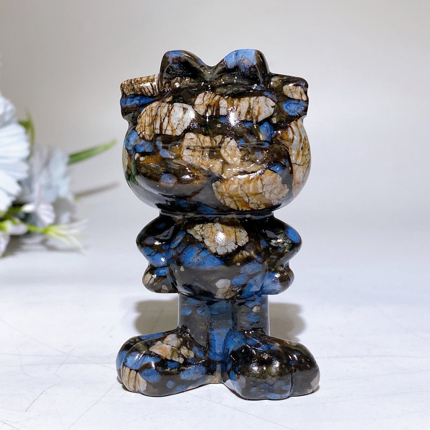 3.1" Crystal Garfield Carving Crystal Healing Bulk Wholesale