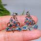 Cooper Silver Plated Blue Topaz Pendant Crystal Healing Bulk Wholesale