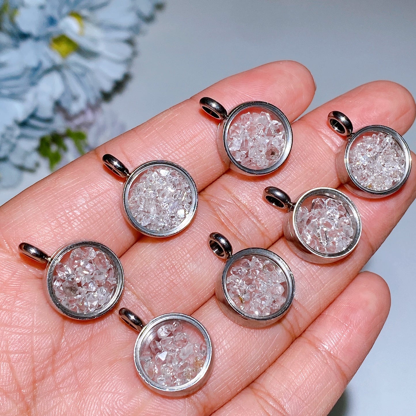 Herkimer Diamond Pendant Crystal Healing Bulk Wholesale