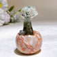 2.6" Crystal Baby Dinosaur White Jade Shell Carving Crystal Healing Bulk Wholesale