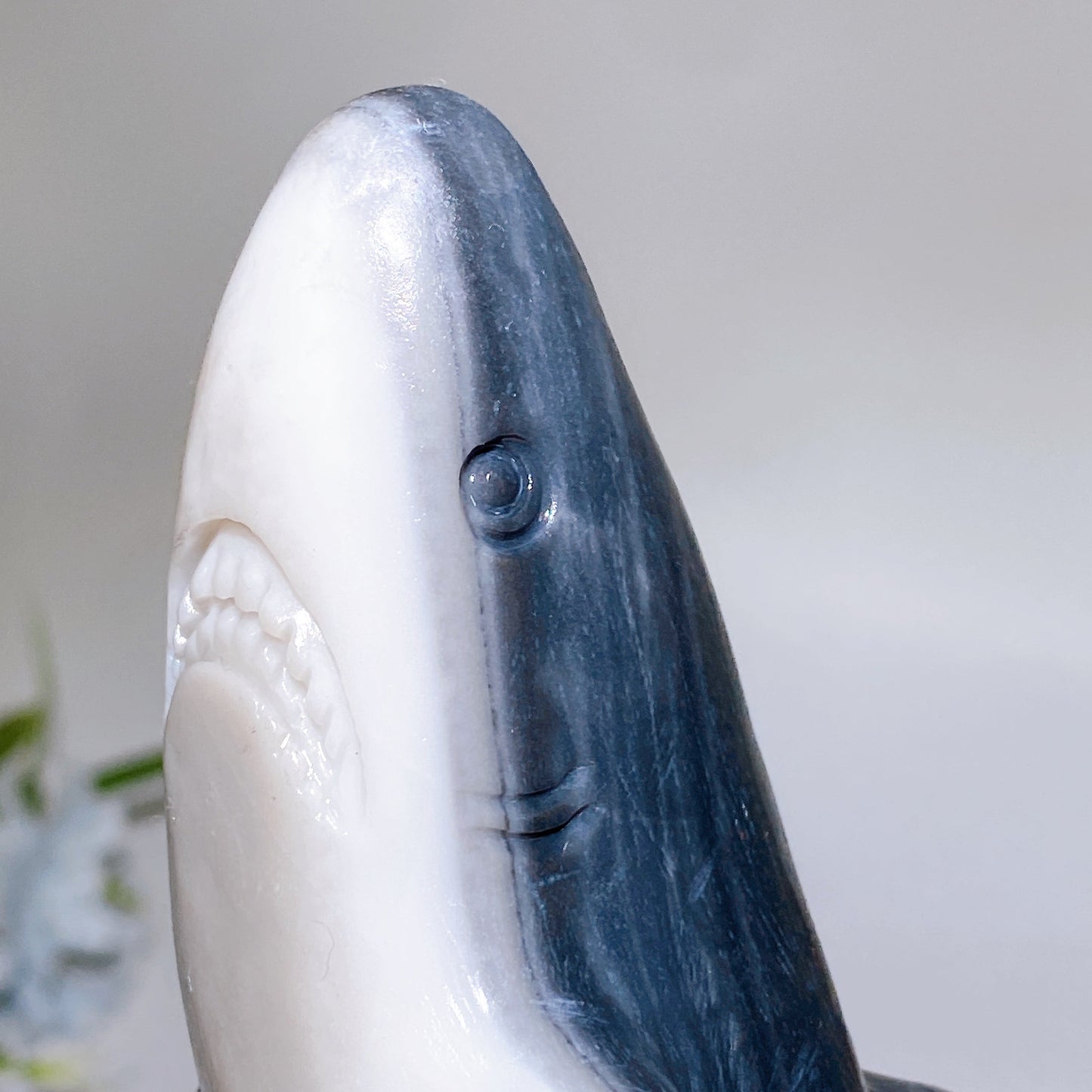 25cm Taiji Stone Shark Carving Crystal Healing Bulk Wholesale