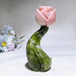 4.6" Crystal Flower with Yooperlite Steam Carving Crystal Healing Bulk Wholesale