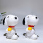 2.4“ White Jade Snoopy Carving with Printing Crystal Healing Bulk Wholesale