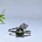Cooper Silver Plated Multi Topaz Ring Crystal Healing Bulk Wholesale