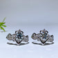 Cooper Silver Plated Moissanite Ring Crystal Healing Bulk Wholesale