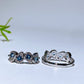 Cooper Silver Plated Blue Topaz Ring Crystal Healing Bulk Wholesale