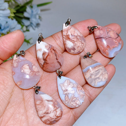 Cotton Candy Agate Pendant Crystal Healing Bulk Wholesale