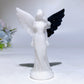 3.8" Obsidian White Jade Angel Carving Crystal Healing Bulk Wholesale