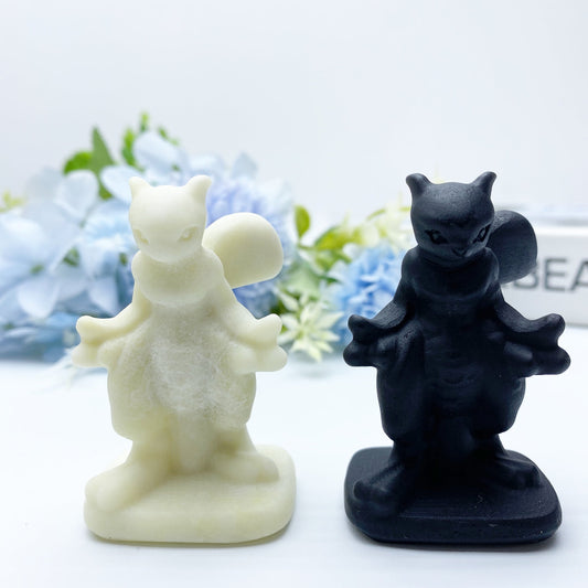 2.5" Mewtwo Pokemon Crystal Carvings Bulk Wholesale