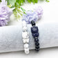 8mm Howlite Blue Sandstone Hello Kitty Bracelet Bulk Wholesale