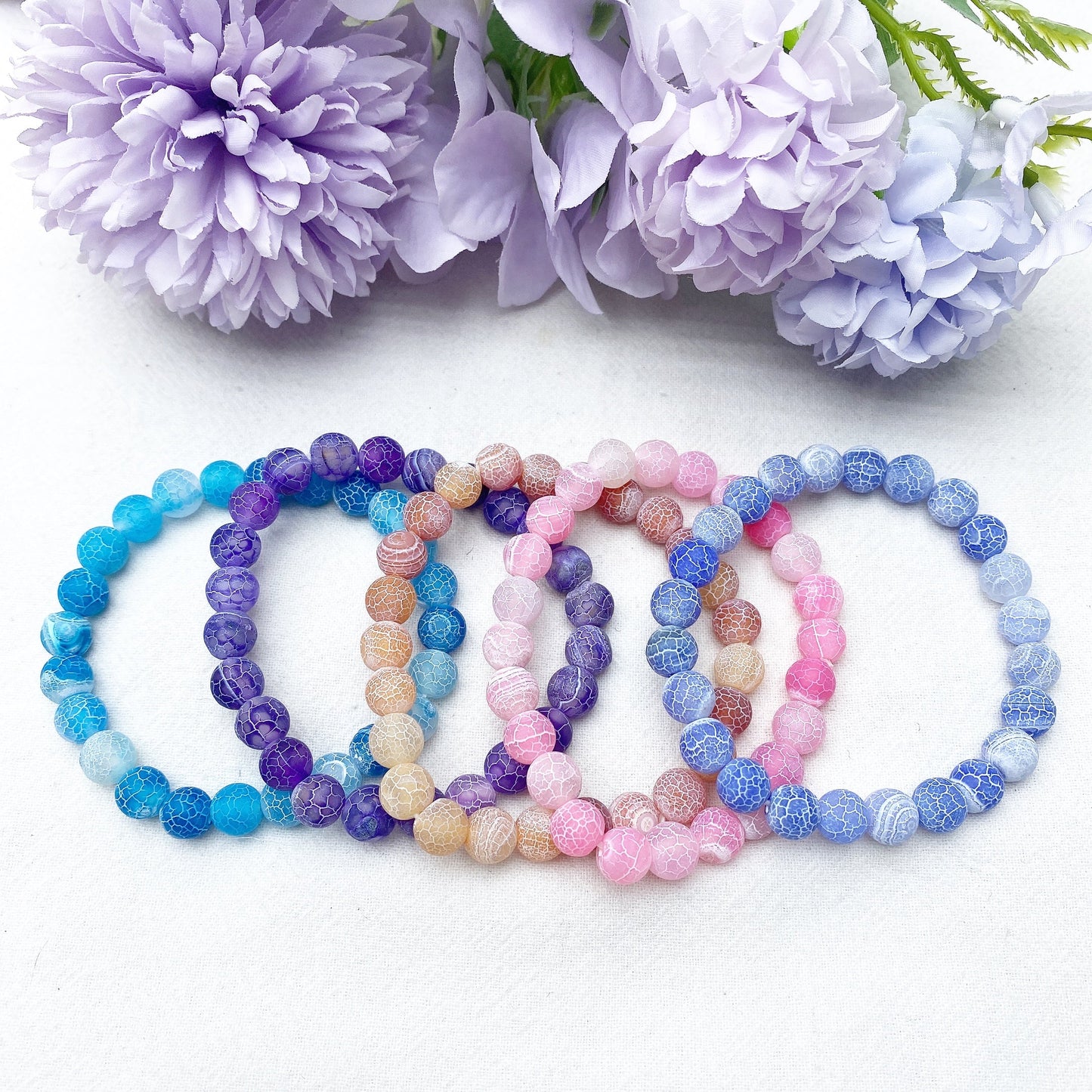 8mm Aura Air Snake Crystal Bracelet Bulk Wholesale