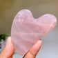 3.1" Rose Quartz Guasha Board Carving Crystal Healing Bulk Wholesale