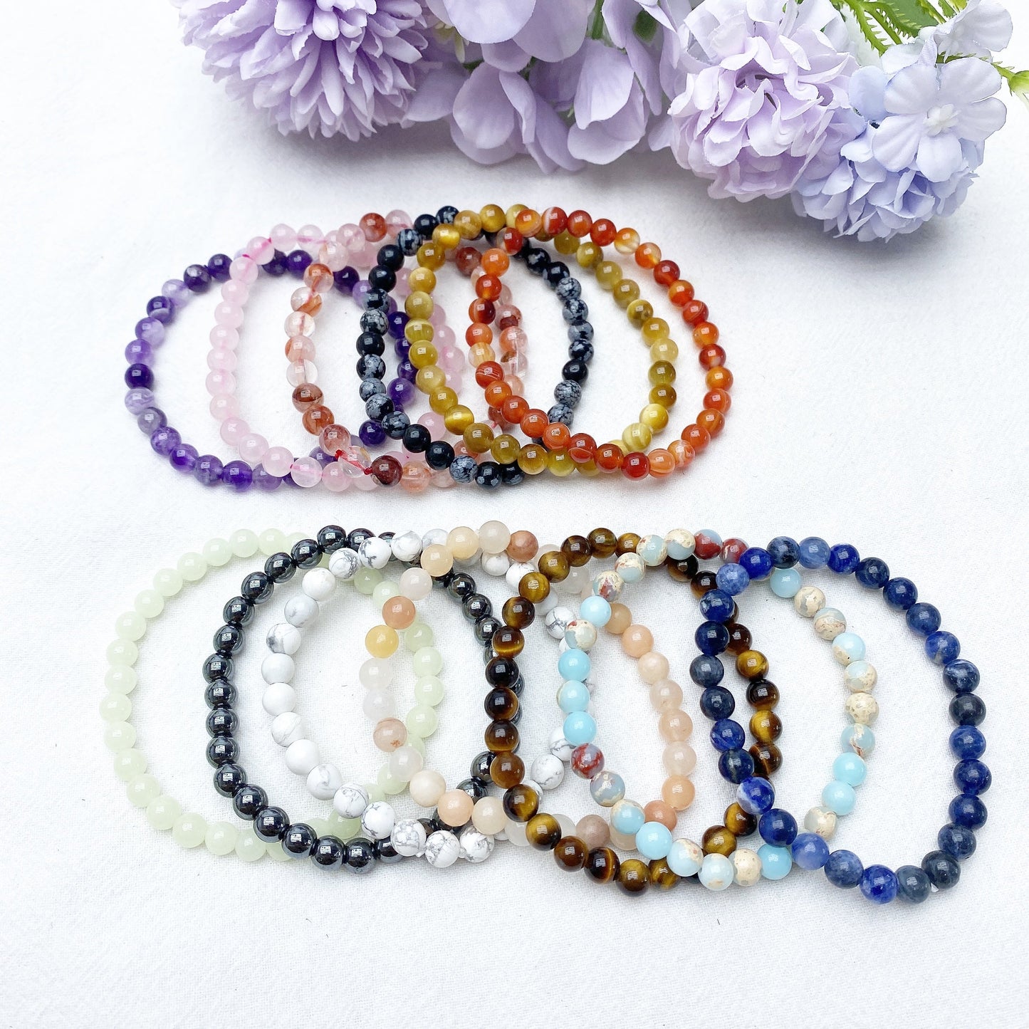 6.5mm Mixed Crystal Bracelet Bulk Wholesale