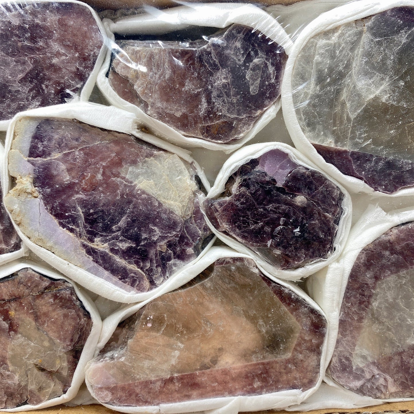 Purple Mica Raw Stone Collection Box Bulk Whoesale