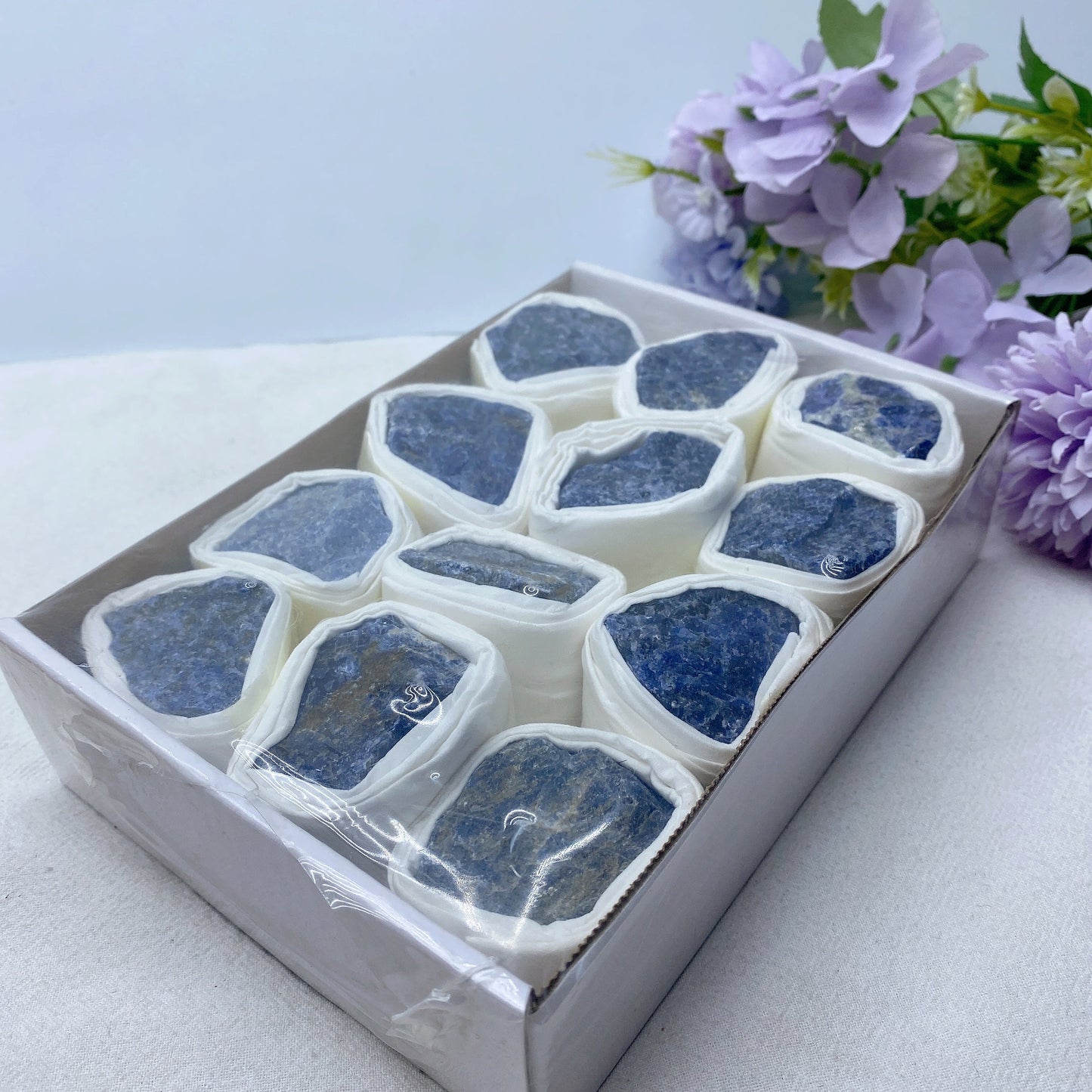 Sodalite Raw Stone Collection Box