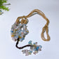 45cm Crystal Chips Web with Rope Hanging Ornament Crystal Healing Bulk Wholesale