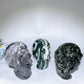 5.2" Jade Picasso Stone Ghost Hand Skull Carvings Crystal Healing Bulk Wholesale