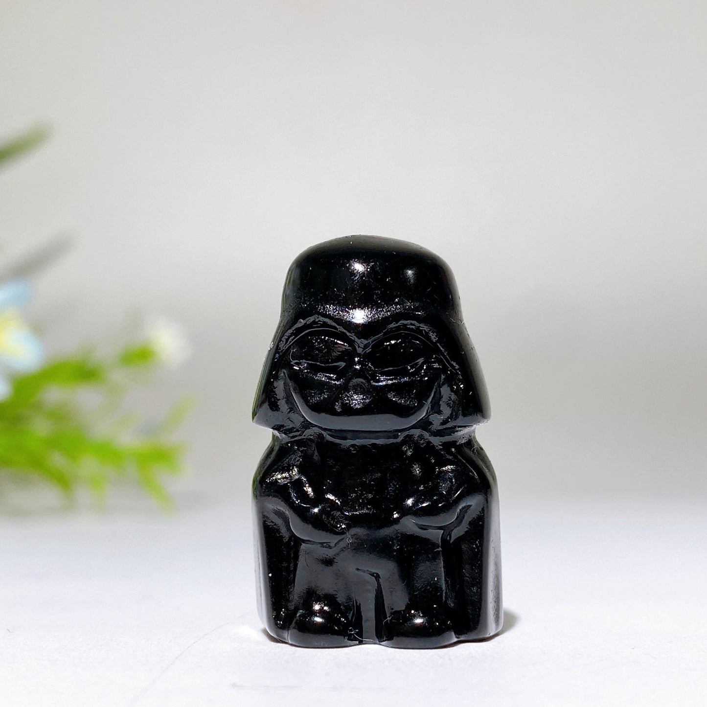 1.1" Crystal Darth Vader Carving Crystal Healing Bulk Wholesale