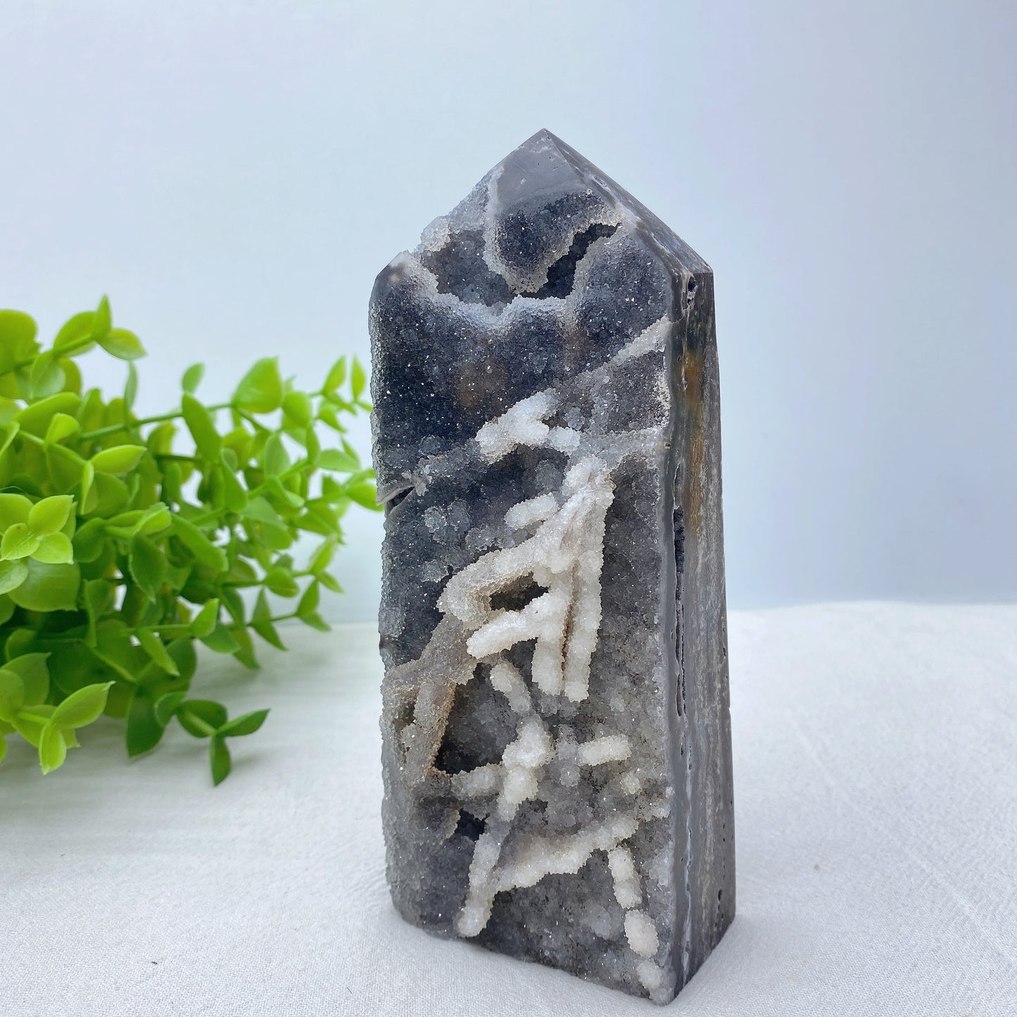 5.5"-12" Large Druzy Zinc Tower Bulk Wholesale