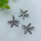 0.8" Sea Star Grey Moon Stone Pendant Bulk Wholesale