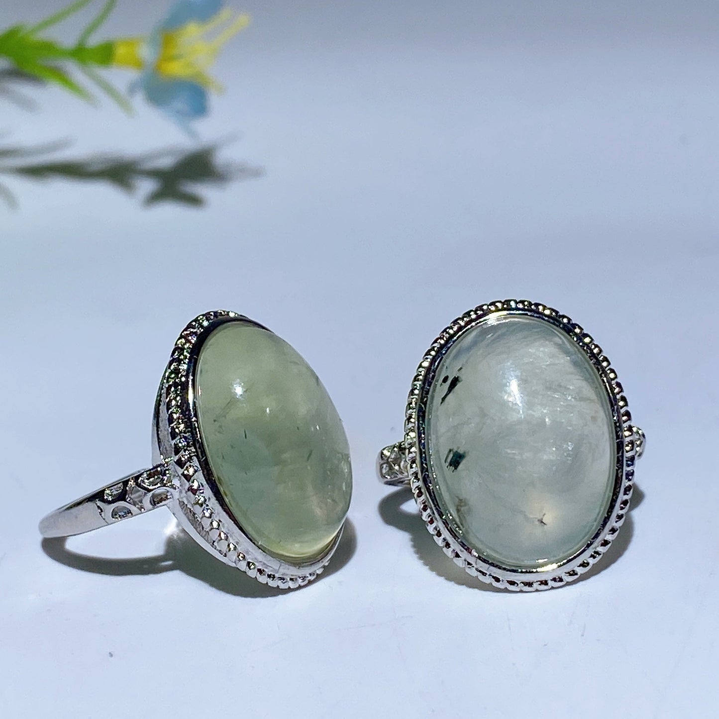 16-20mm Adjustable White Copper Rings Crystal Healing Bulk Wholesale