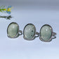 16-20mm Adjustable White Copper Rings Crystal Healing Bulk Wholesale