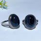 16-20mm Adjustable White Copper Rings Crystal Healing Bulk Wholesale