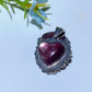 20mm Sterling Silver Purple Mica Heart Pendant Crystal Healing Bulk Wholesale