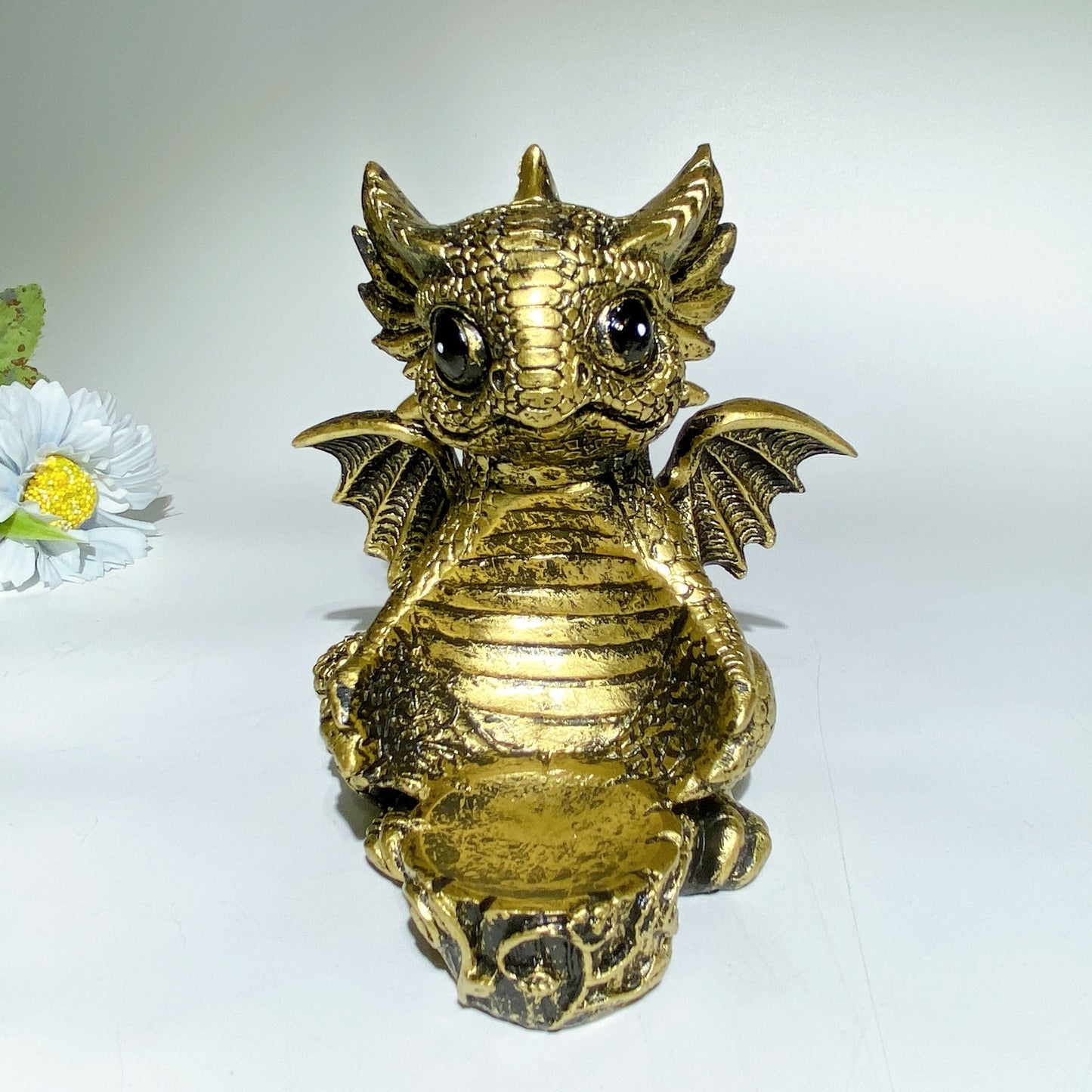 12cm Resin Dragon Stand for Sphere Crystal Healing Bulk Wholesale