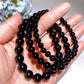 6-10mm Black Tektite Bracelet Crystal Healing Bulk Wholesale