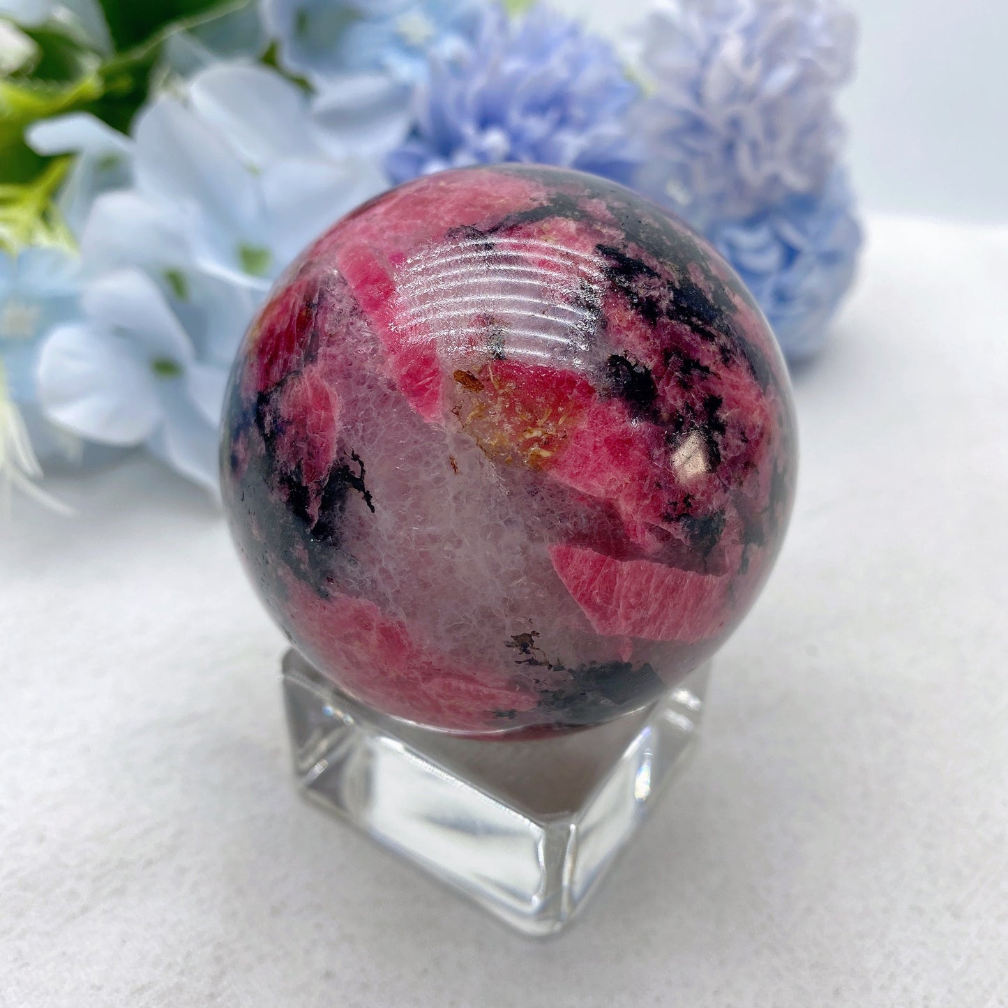 2.0"-4.0" Rhodonite Sphere Bulk Wholesale