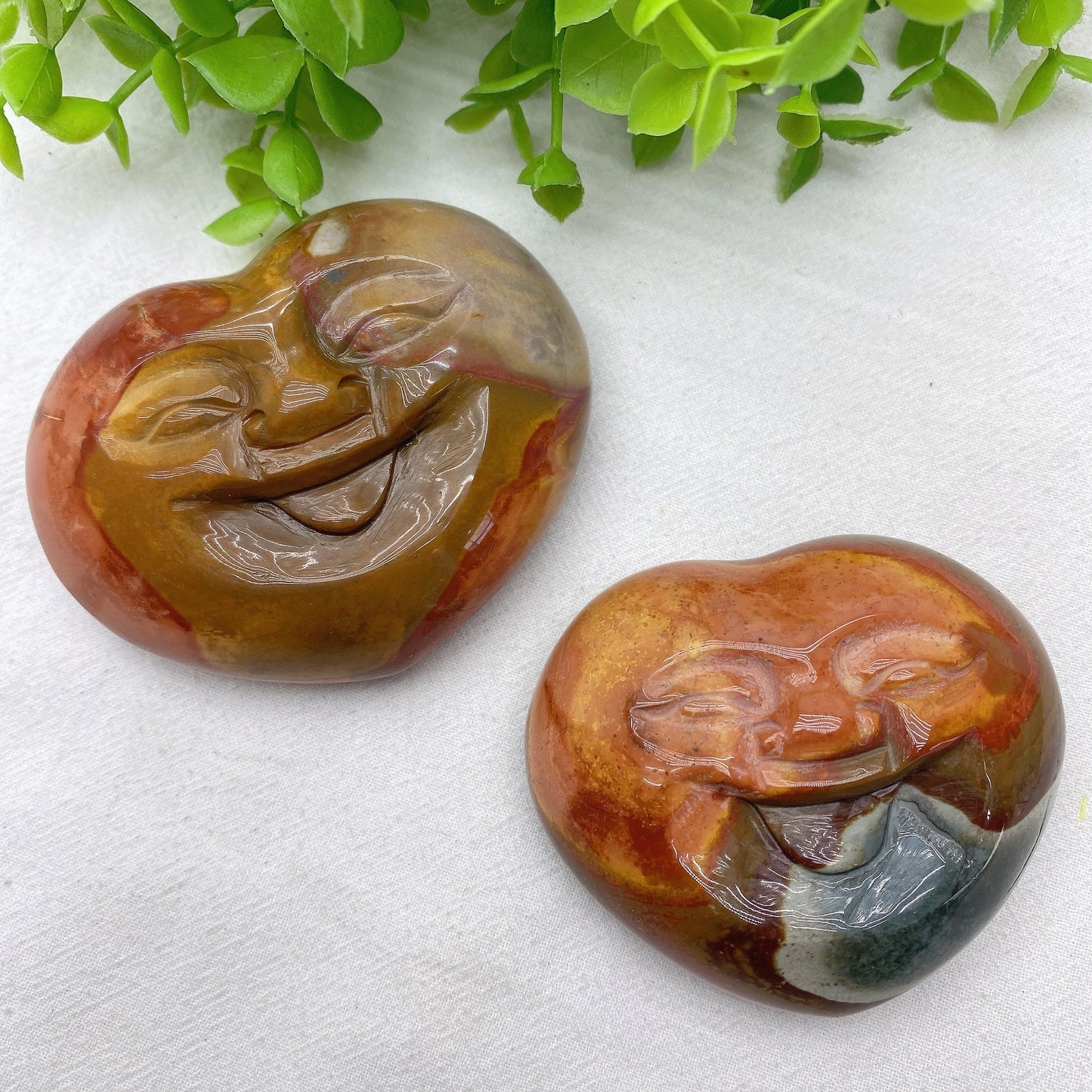 2.8"-3.2" Polychrome Heart Smile Face Bulk Wholesale