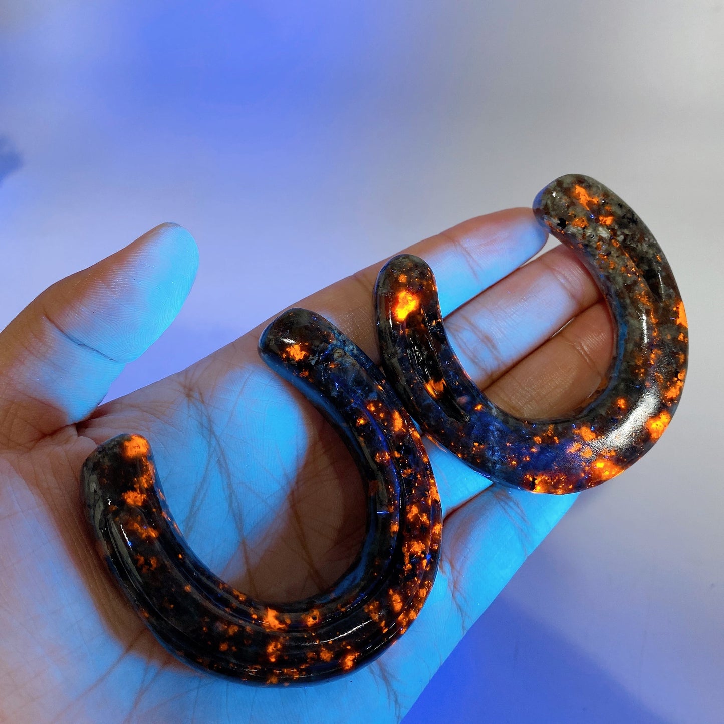 2.5" Crystal Horseshoe Carving Crystal Healing Bulk Wholesale